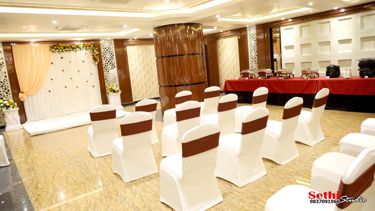Hotel Maplewood Premier AC banquet hall, the 150-seated 200-floating venue used for wedding receptions and corporate offsites