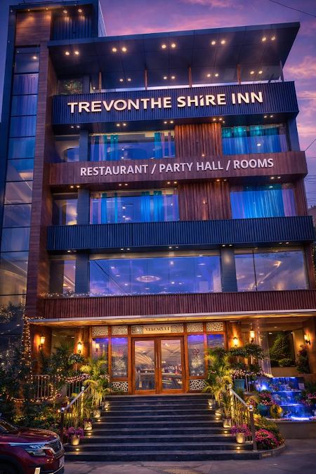 The Shire Inn in Haldwani, with the twin Valencia banquet halls and Skyy Terrace